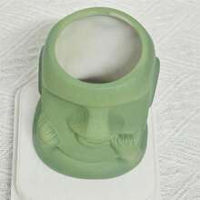 Soporte creativo para bolígrafos Moai de escritorio con forma de cabeza de la Isla de Pascua para decoración del hogar y la oficina