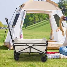 Carrito De Mandado Plegable - Beis - Ver 3
