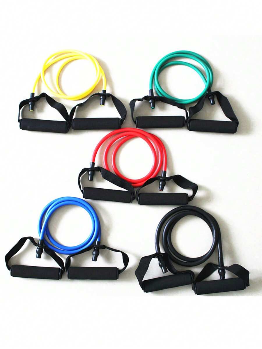 1根阻力带健身拉绳，家用弹力阻力带，力量训练瑜伽运动器材 - 彩色 - 查看 1