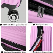 Carry-Ons - Bộ túi cầm tay 12 inch + vali xách tay màu đen 20 inch - Xem 6