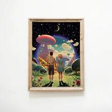 1pc Unframed Canvas Poster, Fantasy Art, World Art Canvas Painting, For Bedroom Living Room Corridor, Wall Art, Wall Decor, Winter Decor, Room Decoration