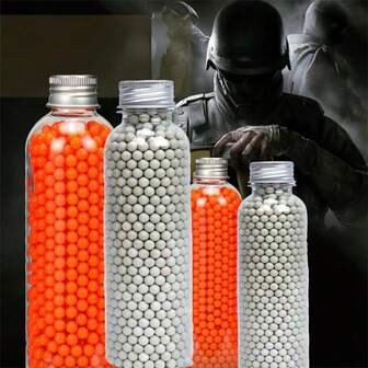 塑料弹力球，橙色塑料弹力球，银色加重塑料弹力球，瓶装包装，缓冲更耐用