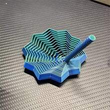 This Extended Sensory Decompression Star With A Handle Features Hypnotic Visuals And Is A Decompression Toy That Delivers Highly Satisfying Visuals. - Multicolor - View 5