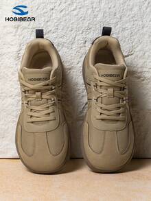 HOBIBEAR 男士登山鞋，时尚轻便软底运动鞋，简约设计透气舒适户外旅行鞋 - 棕色 - 查看 6