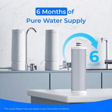Waterdrop WD-CFF-03 Replacement Filter, Countertop Water Filter, 4000 Gallon Life, Replacement Water Filters For Sink, Replacement For WD-CTF-05, WD-CTF-06, 1 Pack - 1 Pack - View 4