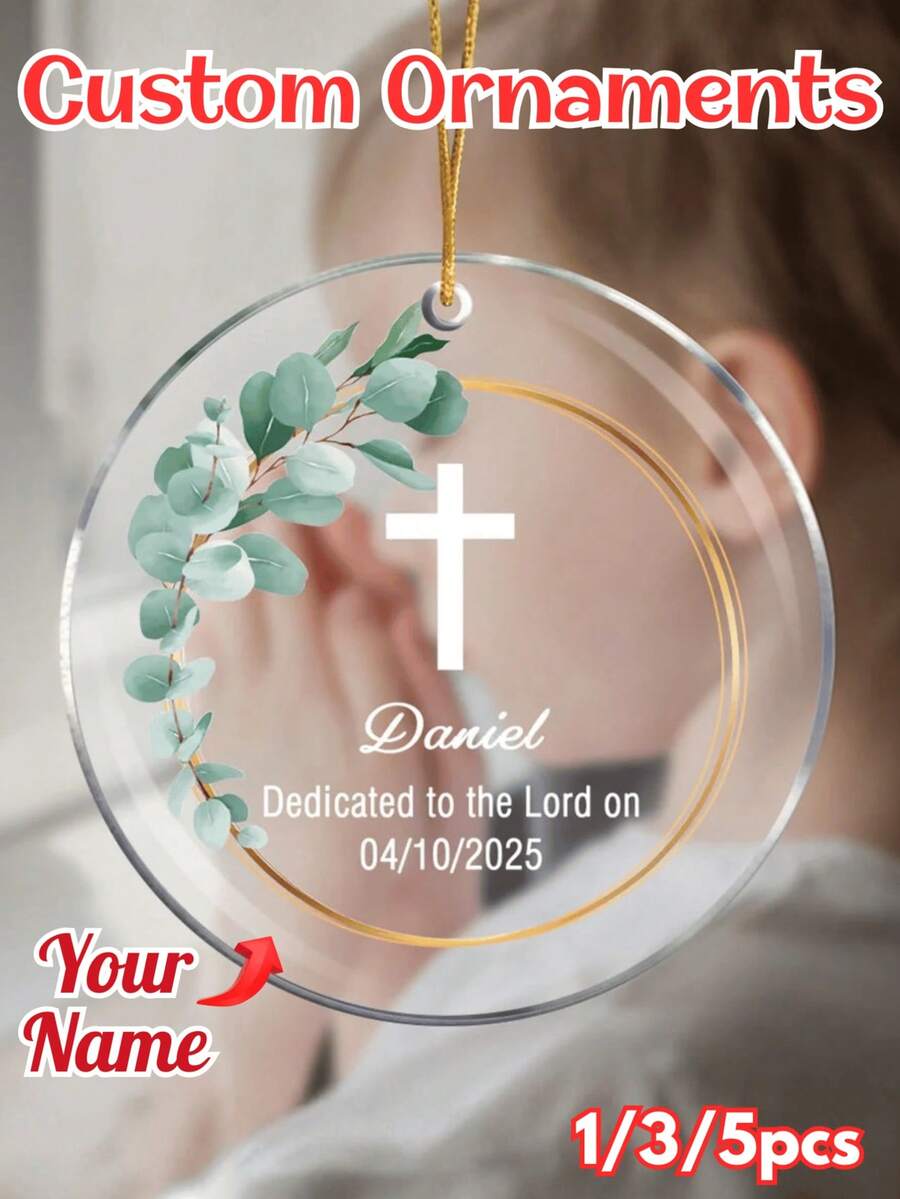 1/3/5pcs Custom Photo Background-Cutout Pendant - Personalized Photo Ornament, Background-Removed Design - Ideal For Christmas Decor, Car Hangers, Home Display - Perfect For Families, Pet Lovers, New Parents - Memory Keepsake, Custom Gift, Festive Accessory,Photo Ornament - Great For First Christmas, Family Keepsakes, Pet Memorials - Suitable For Friends, Parents, Pet Owners - Unique Gift, Home Decor, Daily Accessory