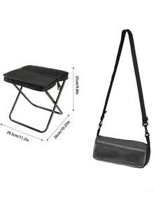 1pc/ Camping Stool,Portable Foldable Shoulder Bag Stool Adult Collapsible Chairs For Fishing Outdoor Hiking 300 LBS Load