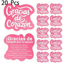 10/20/50 Tarjetas de Agradecimiento en Español - Tarjetas de Papel Rosa de Agradecimiento o Inclusión de Favor de Boda, Empaque de Pequeños Negocios, Etiquetas de Regalo del Día de Acción de Gracias - Multicolor - Ver 9