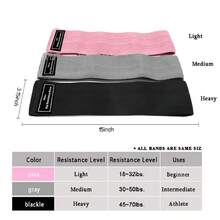 3 Pack Bandas de Resistencia, Bandas Elásticas Fitness, Ligas Elásticas Multifuncional, para Yoga Pilate Crossfit Ejercicios en Casa y Gimnasio - Multicolor - Ver 5