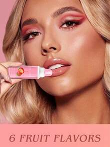 1pc Fruit Flavored Lip Jelly, Highly Moisturizing Lip Oil, Fruit Scented - Multicolor - View 11