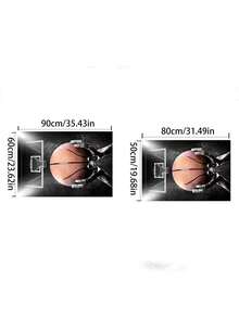 1片装篮球脚步训练垫，室内运球辅助隔音垫，健身运动防滑橡胶垫 - 彩色 - 查看 6