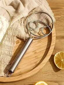 1个/2个不锈钢揉面器，手持式面包揉面器，带刮刀，双孔快速搅拌工具，适用于烹饪、打蛋、烘焙，厨房小工具，适用于餐厅、餐车、面包店 - 免运费 - 彩色 - 查看 5