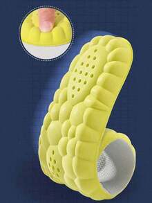 High Elastic Latex Shoe Insoles, Shock-Absorbing Cushioning And Arch Support, Breathable Shoe Pad - 黑色 - 查看 11