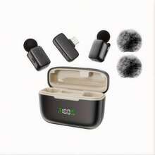 HITOZON Plug-And-Play Professional Wireless Lavalier Microphone, Equipped With Innovative AI Voice Changer And Smart Noise Cancellation Features - Includes Portable Charging Case - Compatible With Smartphones, Computers, Cameras - Ideal For Content Creation, Live Streaming, Podcasting And More - One Size - View 3