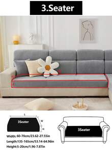 1 Vỏ đệm ghế sofa co giãn, Vỏ bọc ghế sofa bằng vải nhung trơn màu chống trượt đa năng, Chăn phủ toàn bộ ghế sofa, Chống bụi và có thể giặt được, Thân thiện với thú cưng, Có thể điều chỉnh cho ghế sofa hình chữ L, Thích hợp cho phòng ngủ, văn phòng, phòng khách - xám - Xem 19