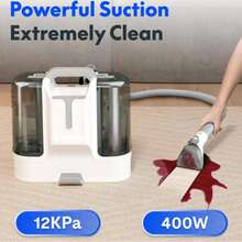 Carpet Cleaner Machine, Upholstery Portable StainRemover, Ordor & Stain & Spot Removr, Perfect For Pet Hair, Carpet, Area Rugs, Car And Coches, Strong Suction, White - US A Type Plug(110-127V) - View 5
