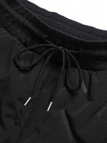 1pc Women's Thermal Lined Thermal Sweatpants, Warm Casual Straight Leg Pants, Fashion Versatile Long Pants For Winter - Black - View 3