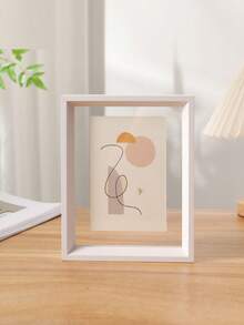 Marco de fotos de doble cara, marco de fotos vintage de vidrio acrílico de alta transparencia y madera-plástico, marco de fotos DIY, adecuado para fotos, marco de exhibición de especímenes, marco de caligrafía, adecuado para decoración de sala de estar y dormitorio, fiesta de vacaciones, regalo de cumpleaños, decoración del hogar, decoración interior, almacenamiento creativo de especímenes de plantas de escritorio y regalo del Día de San Valentín.