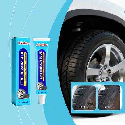 1pc Tire Repair Glue, Daily Maintenance And Repair Glue, Used To Repair Punctures, Damages And Cracks On The Sidewall Of Automotive Tires