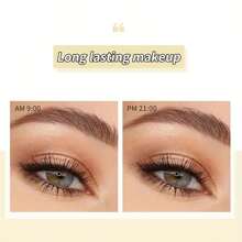 1pc 4D Liquid Eyebrow Pencil With Multi-Prong Tip, Smudge-Proof, Long-Lasting, Quick Drying, Available In Dark Brown, Ash Brown, Black, Light Brown - Multicolor - View 11