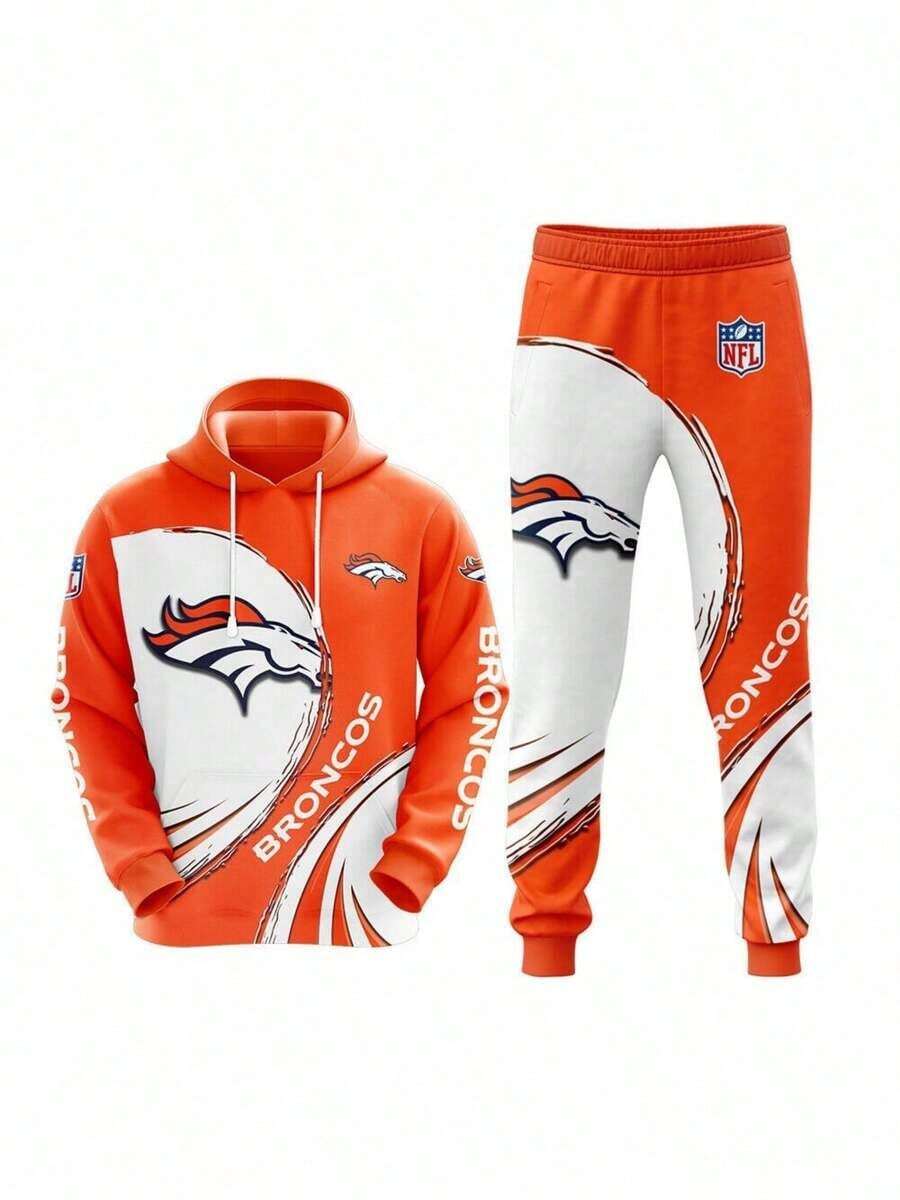 Denver Broncos  Football Team Sport Hoodie Tracksuit  Men's And Women's Hoodie Set - Phong cách - Xem 1