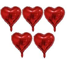 5/10pcs 18inch Heart Love Mylar Balloons, Heart Shaped Helium Foil Balloons Happy Anniversary Engagement Wedding Bridal Valentine's Day Birthday Party Decoration Theme Party Supplies - Multicolor - View 20