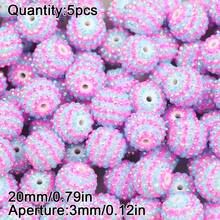 5 piezas de cuentas de rhinestone brillante de 20mm, adecuadas para hacer joyas DIY, incluyendo la creación de pulseras y pendientes, cuentas para hacer joyas - Hazlo tú mismo - Ver 10