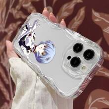 Funda para teléfono con diseño futurista de personaje de anime. Compatible con teléfonos ,  17,  16 Pro Max,  15 Pro Max,  13 y  12. Fabricada en TPU para una protección eficaz contra golpes y caídas. Un regalo ideal para familiares, amigos, seres queridos, parejas y para Navidad. - transparente - Ver 6