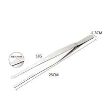 Thick Stainless Steel Serrated Tongs, Barbecue Food Tongs, Straight Tweezers, Household Medical Tweezers, Garden Kitchen Barbecue Tool Tweezers - Multicolor - View 19