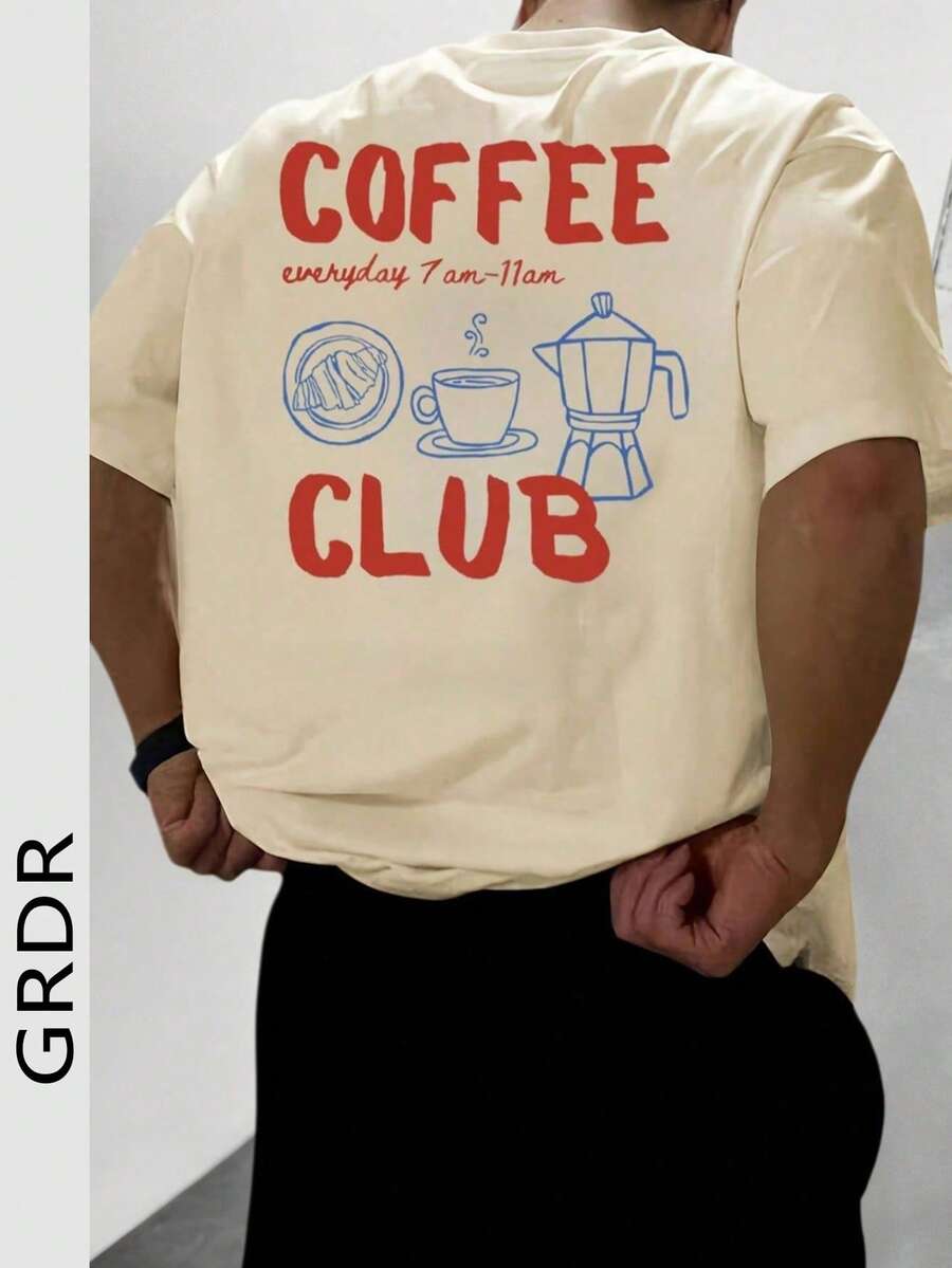 Men's Fashion Printed Loose Fit Short Sleeve T-Shirt | Elegant Design | Summer Essential | Easily Matched, Showcase Your Style