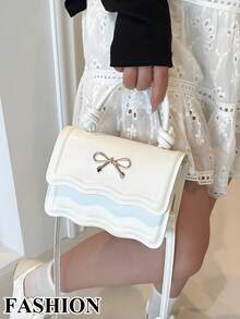 [US-Based Shipping]Fashion Solid Color Handbag, Casual Crease Flap Small Square Bag With Bowknot Metal Hardware Lock Closure, Tote Shoulder Crossbody Bag For Women,Purses And Bags Women,White Bag,Tote Bag,Bags For Women,Carteras Para Mujer,Pink Purse,Bolsos Para Mujer,Crossbody Bags For Women,Tote Bags For Women,Cartera Para Mujer Elegant,Pumpkin,Autumn,Halloween,Fall,Christmas,Thanksgiving,Festival,Cyber Monday,Holiday,Gift,New Year,Snow,Winter,Warm,End-Of-Year,Party - 彩色 - 查看 9