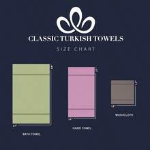 Classic Turkish Towels CTT - Juego de toallas de lujo de 6 piezas 100% algodón turco secado rápido altamente absorbente y cómodo incluye 2 toallas de baño 2 toallas de mano y 2 paños de baño - GRIS - Ver 7