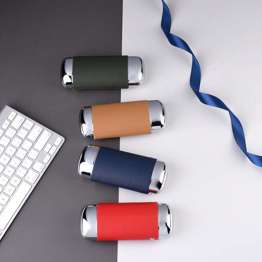 E88 Electroplated Metal Myopia Glasses Box, Portable, High-End Creative, Anti Pressure Reading Glasses Storage Box, Travel Glasses Case - Multicolor - View 1