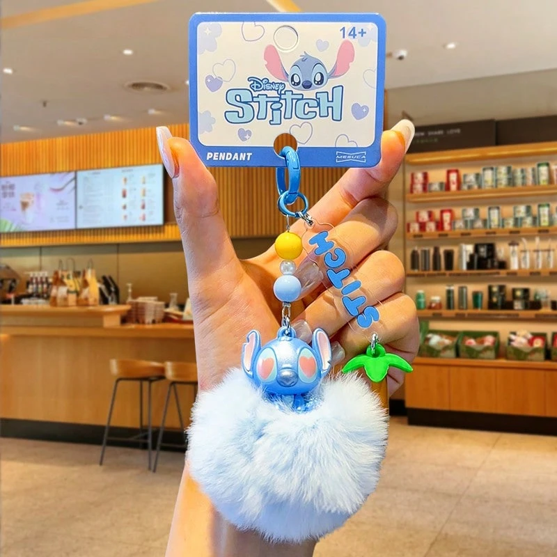 Móc khóa Stitch - Móc treo túi hình quả bông lớn từ phim Lilo & Stitch, đồ chơi mềm dễ thương, phù hợp với ba lô, ví, chìa khóa xe hơi, phụ kiện nhân vật hoạt hình, tuyệt vời cho trẻ em, người lớn và người hâm mộ, quà tặng móc khóa đáng yêu.