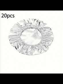 10/20/30pcs Reusable Aluminum Foil Food Covers, Stretch Wrap Lids, Thermal Insulation, Suitable For Fruits, Meals, Utensils, Food Containers, Reflective Surface, Heat Resistant - Multicolor - View 15