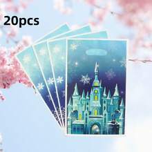 20pcs/50pcs Party Gift Bags, Frozen World, Snowflake, Castle, Princess, Fairy Tale World, Winter, Holiday, Birthday, Party Gift Packaging Bags, Tote Bags, Storage Bags, Wedding, Date, Return Gift Bags, Gift Wrapping Decoration Bags - Multicolor - View 10