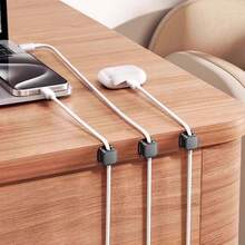 3 Pieces Cable Clips, Strong Self-Adhesive Wire Organizers - Multipurpose Cord Holders For Desk, Nightstand, Wall, Car & Office, Sticky Wire Management Clips For Phone Chargers, Headphones, Computer Cables & Electronic Device Wires, Reusable Cable Organizer Clips To Keep Cords Tidy At Home, Office & In Car - Black - View 10