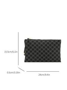 BAILEE Einteiler: Modischer Stil, Lässig Stil, Preppy Stil, Business-Casual. Leicht, tragbar, wasserdicht, abriebfest, farblich abgesetztes PVC-Material mit Reißverschluss. Damen Handtasche, Aktentasche, Pendlertasche, geeignet für den Arbeitsweg, Urlaub, Outdoor-Veranstaltungen und als Geschenk. Diese Tasche kann Ihren Stil aufwerten.