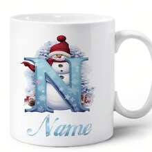 1pc, 11OZ,Santa Claus, Christmas,Santa Brings Money,Custom Mug , Text Mug Wrap With Butterfly , Last Minute Gift,Birthday Gifts, Holiday Gifts, Thanksgiving Gifts, Christmas Gifts, Halloween Gifts - Blue - View 24