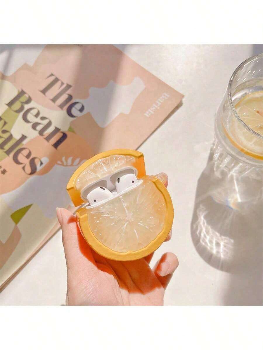 Summer Yellow Lemon Suitable For AirPods 4th Generation Protective Case 2nd 3rd Generation Pro 2 Apple Bluetooth Earphone Case Personality ONK5 - Yellow - View 1