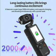 W&O 4K 1.9"HD Video Recording Camera - Portable, Rechargeable, Video Log Camera, 4k Handheld Stabilizer Pocket Sports Camera Gimbal | 4k Handheld Stabilizer | Magnet | 180 ° Perspective, Body Camera,  USB Charging 180 ° Rotation, 1.9 "CMOS, Perfect For Video And Video Recording, Perfect For Life Recording And Travel - màu đen - Xem 8