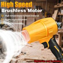 Brushless Cordless Leaf Blower Compatible For DeWalt 20V MAX Battery(Tool Only), 125MPH 430CFM Variable Speed Turbo Blower, Lightweight Handheld Blower For Lawn, Garage, Snow, Patioa - Màu vàng - Xem 5