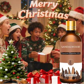 100ml/30ml stor flaska premium eterisk sandelträolja, 100% ren naturlig, lämplig för diffusor, luftfuktare, naturlig stil | Närande olja, julklapp