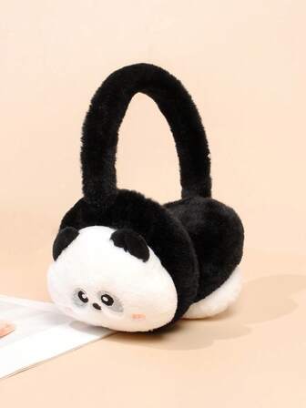 1 szt. dziewczęce, śliczne, regulowane, ciepłe nauszniki z motywem owoców, odpowiednie do codziennego użytku jesienią/zimą