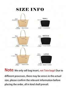 2025款手提包收纳内胆包，多口袋毛毡手提包收纳袋，带拉链和杯架，旅行必备 - 米色 - 查看 5