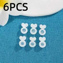 6/10/30pcs Silicone Earplug Support, Ear Back Clip For Earring Studs/Hoops - Transparent - View 10