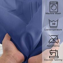 OWENIE Sheer Curtains 63 Inch Length 2 Panels Set, Light Weight Soft Solid Fimly Sheer Curtains For Bedroom Living Room, Light Filtering Airy Voile Sheer Curtain, Royal Blue, 42Wx63L Inch,42inchWx63inchL(Packof2),RoyalBlue - 皇家藍 - 查看 4