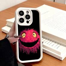 Funda de teléfono con impresión de cara sonriente y texto para iPhone 14 13 12 11 Pro Max SE 2022  Galaxy S23 S22 S21 S20 Plus A54 A53 A52 A73 A72 A71 funda protectora regalo de pareja para novio novia regalo de vacaciones - Blanco - Ver 7