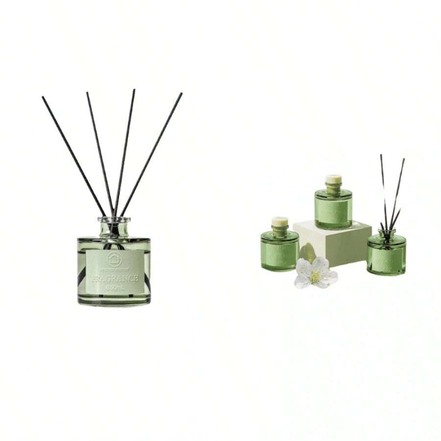 Difusor de Fragancia 50ml - Aroma Gardenia y Té Verde - Ambientador de Varillas para Hogar - Verde - Ver 1