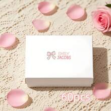 1pc/60pcs/120pcs/180pcs/240pcs Personalized Name Stickers For Kids, Custom Name Labels With Pink Or Blue Bow Polka Dot Design, Waterproof Stickers For School Supplies, Books, Notebooks, Lunch Boxes, Back To School Kids Name Tags - Multicolor - View 8